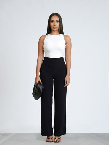 High Waist Straight Leg Pant