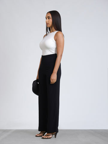 High Waist Straight Leg Pant