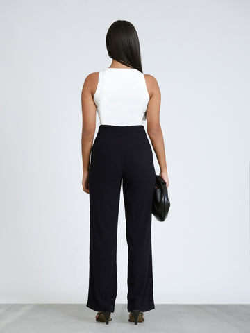 High Waist Straight Leg Pant