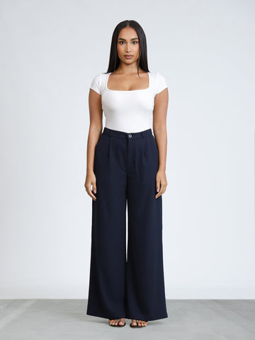 High Waist Straight Leg Pant