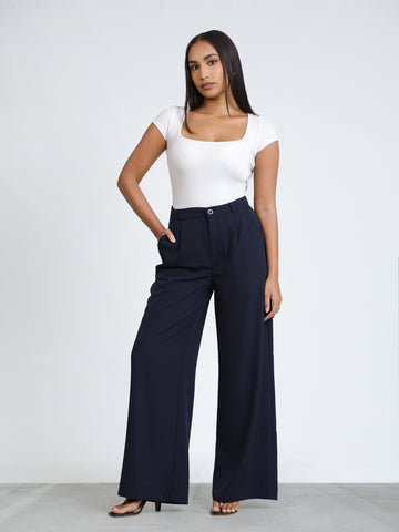 High Waist Straight Leg Pant