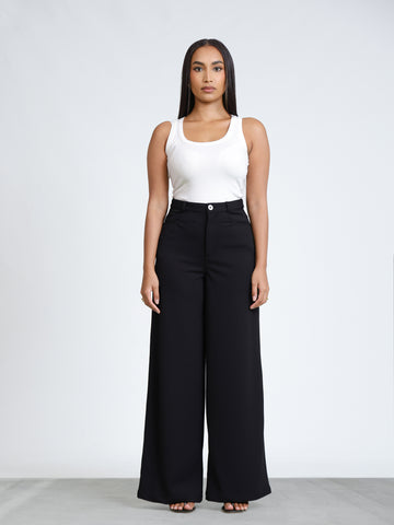 High Waist Straight Leg Pant