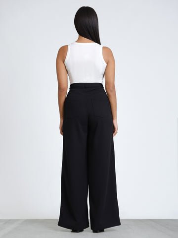 High Waist Straight Leg Pant