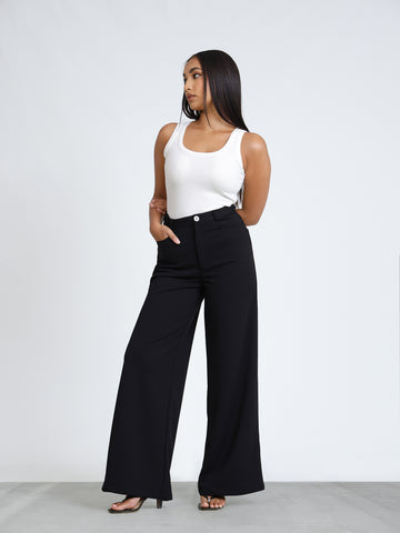 High Waist Straight Leg Pant