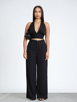 High Waist Straight Leg Pant