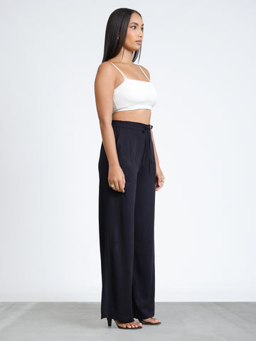 Drawstring Straight Leg Cassual Pant