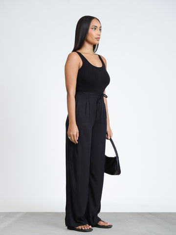 Front Tie Up Back Elasticated Pant