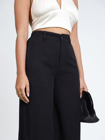 Back Elasticated Side Slit Detailed Pant