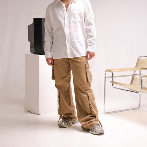 One chest pocket detailed soft cotton shirt