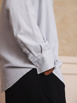 Double chest pocket detailed cotton shirt