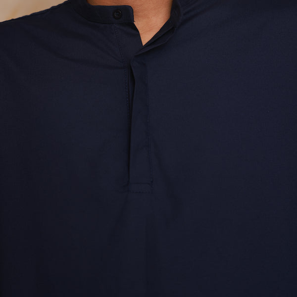 Hidden placket detailed soft cotton shirt