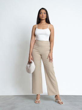 High Waist Straight Leg Pant