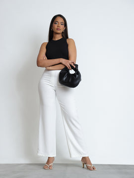 High Waist Straight Leg Pant