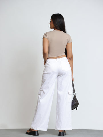 Low Waist Draw String Cargo Pant