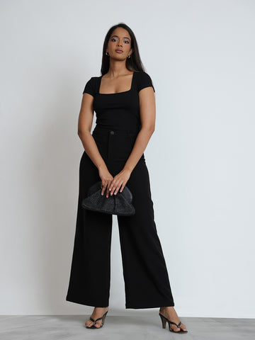 Wide Leg Basic Pant