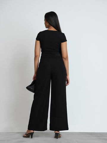 Wide Leg Basic Pant