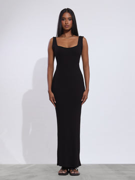 Isabelle Square Neck Bodycon Maxi Dress