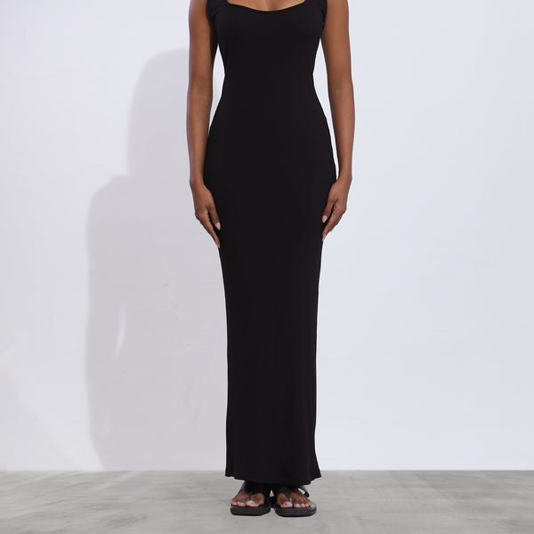 Isabelle Sqare Neck Bodycon Maxi Dress