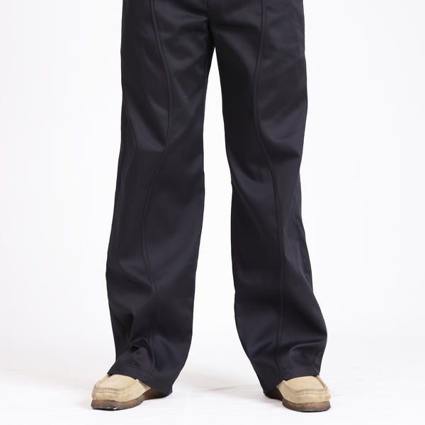 Binding detailed men's pant