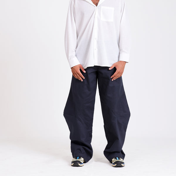 Asymettrical detailed mens pant