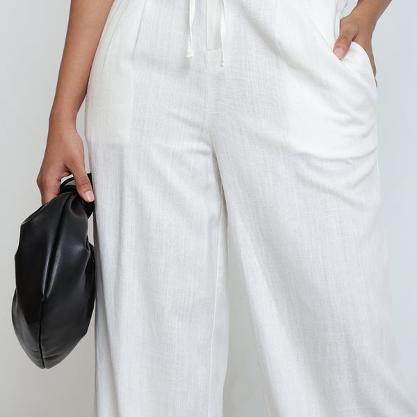 Front Tie Up Back Elasticated Pant