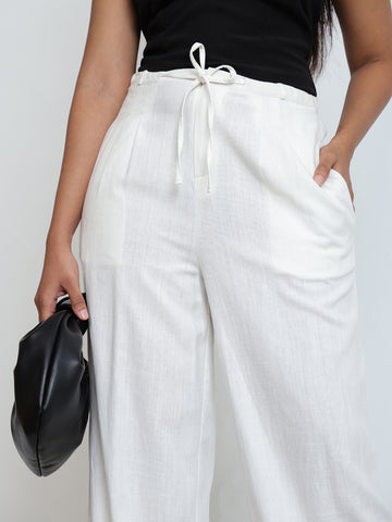 Front Tie Up Back Elasticated Pant