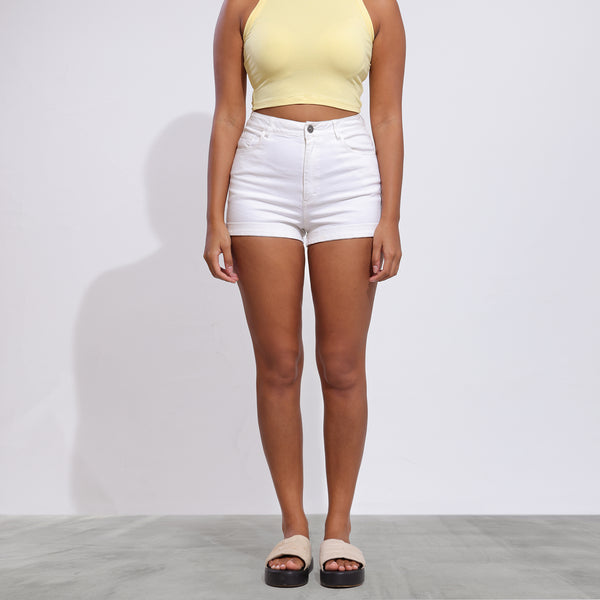 Beck High Neck Sleeveless Crop Top