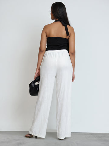 Front Tie Up Back Elasticated Pant