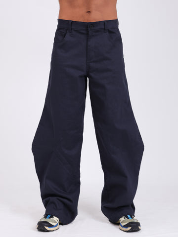 Asymettrical detailed mens pant