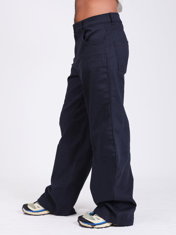 Asymettrical detailed mens pant