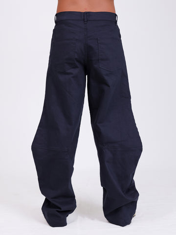 Asymettrical detailed mens pant