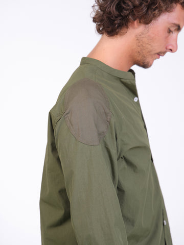 Shoulder patch detailed shirt