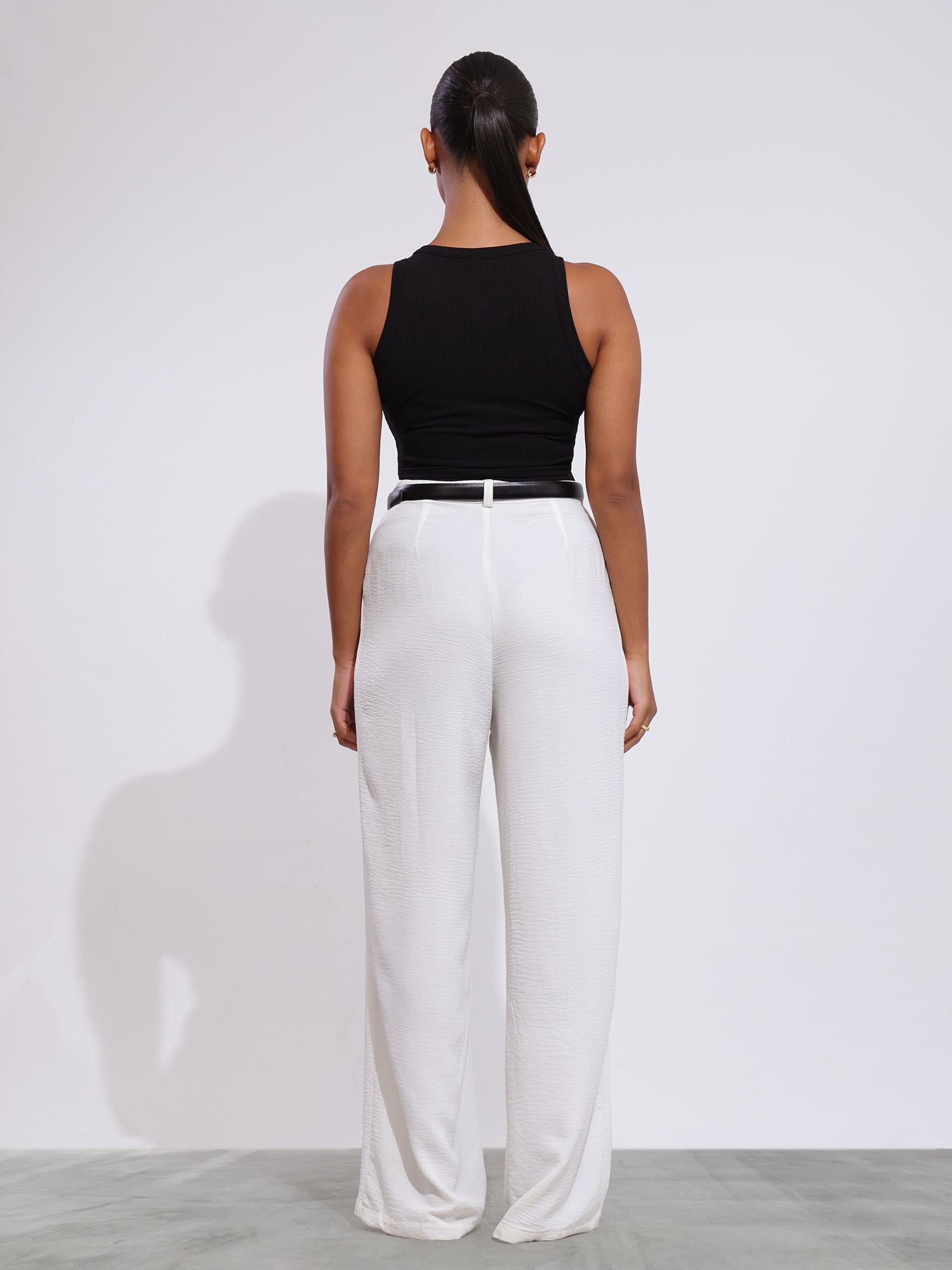 Beck High Neck Sleeveless Crop Top