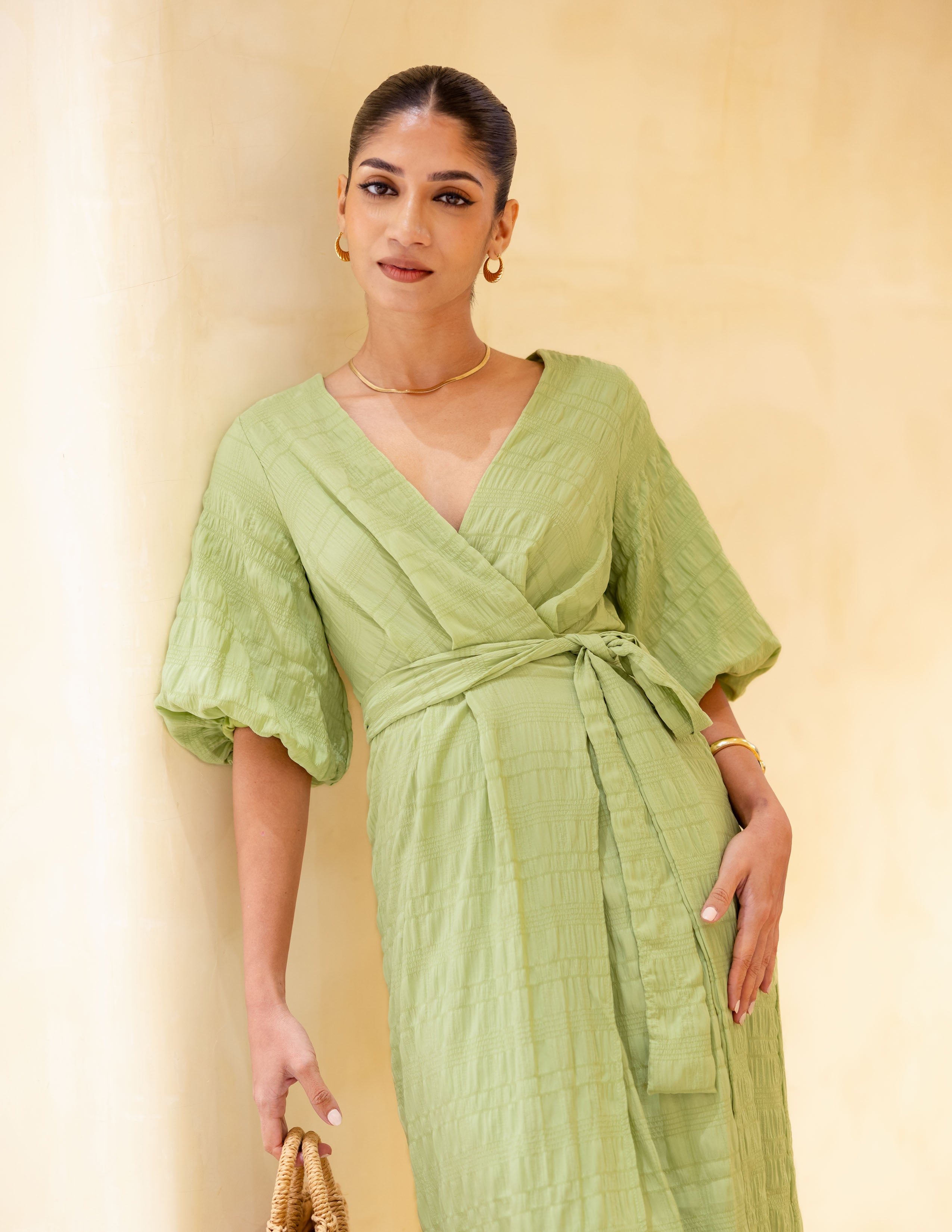 Wrap Detail Maxi Dress