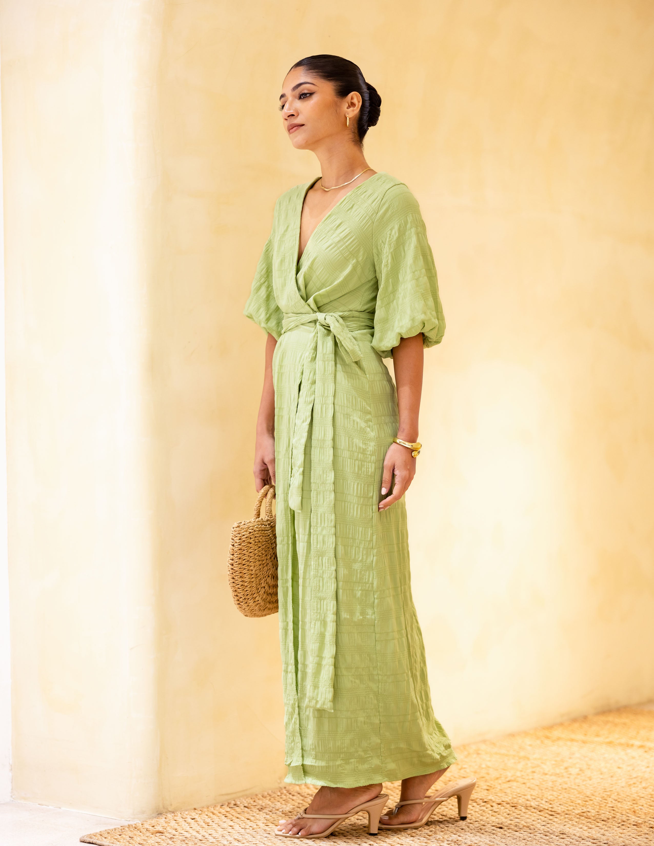 Wrap Detail Maxi Dress