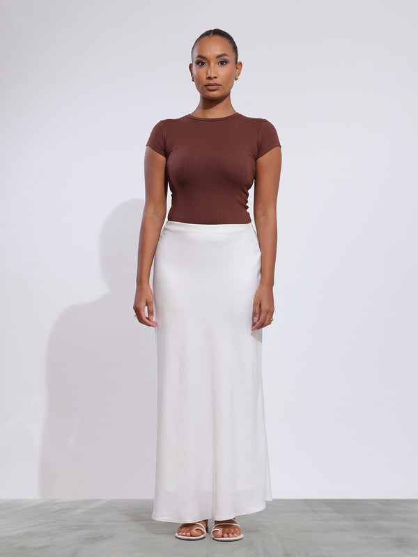 Baroque High Neck Fitted Top