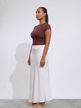 Rue High Neck Fitted Top