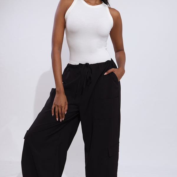 Beck High Neck Sleeveless Crop Top