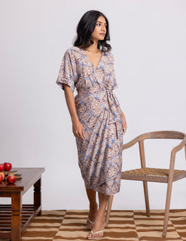 Printed Wrapped Dress