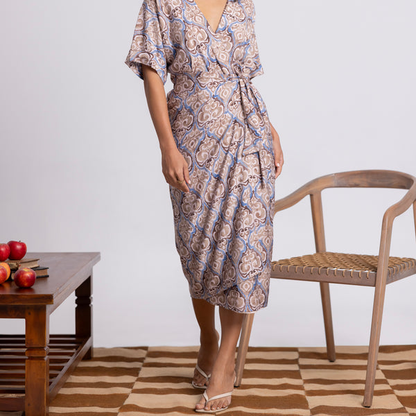Printed Wrapped Dress