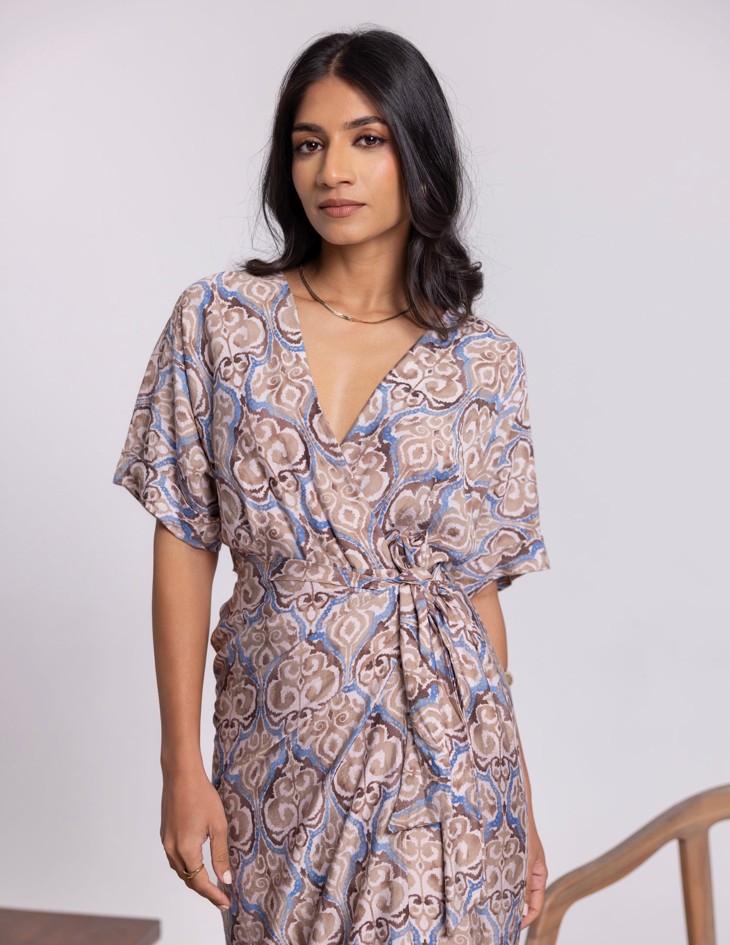 Printed Wrapped Dress