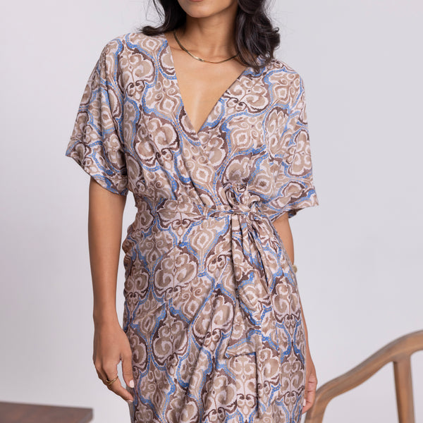 Printed Wrapped Dress