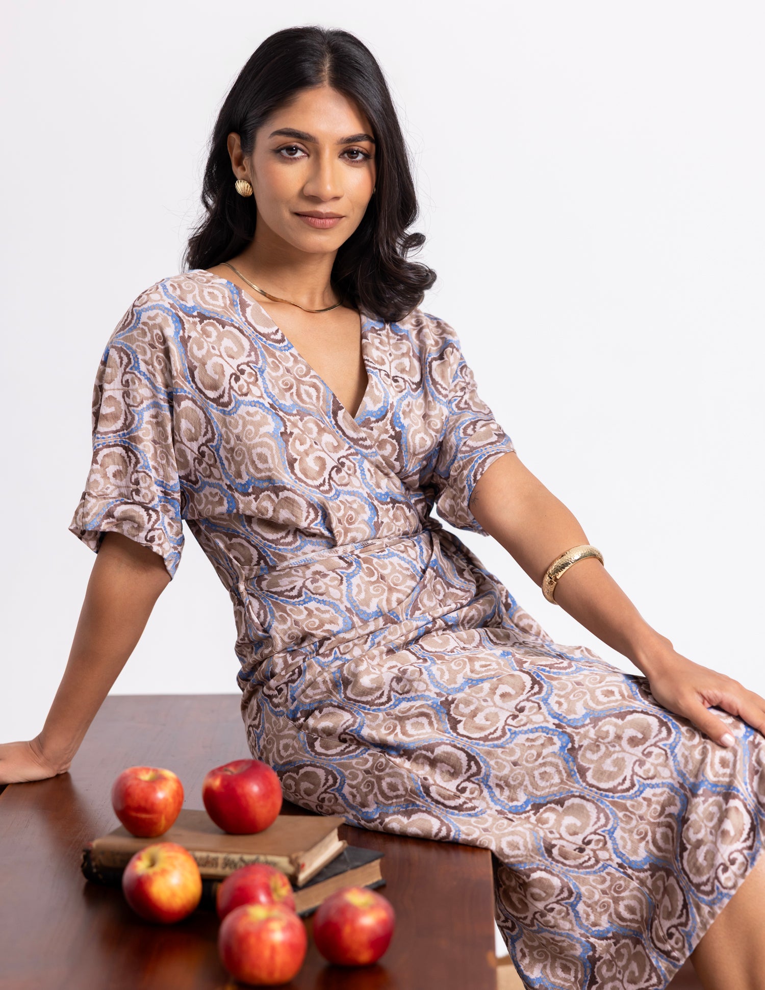 Printed Wrapped Dress