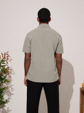 Regular fit polyester shirt