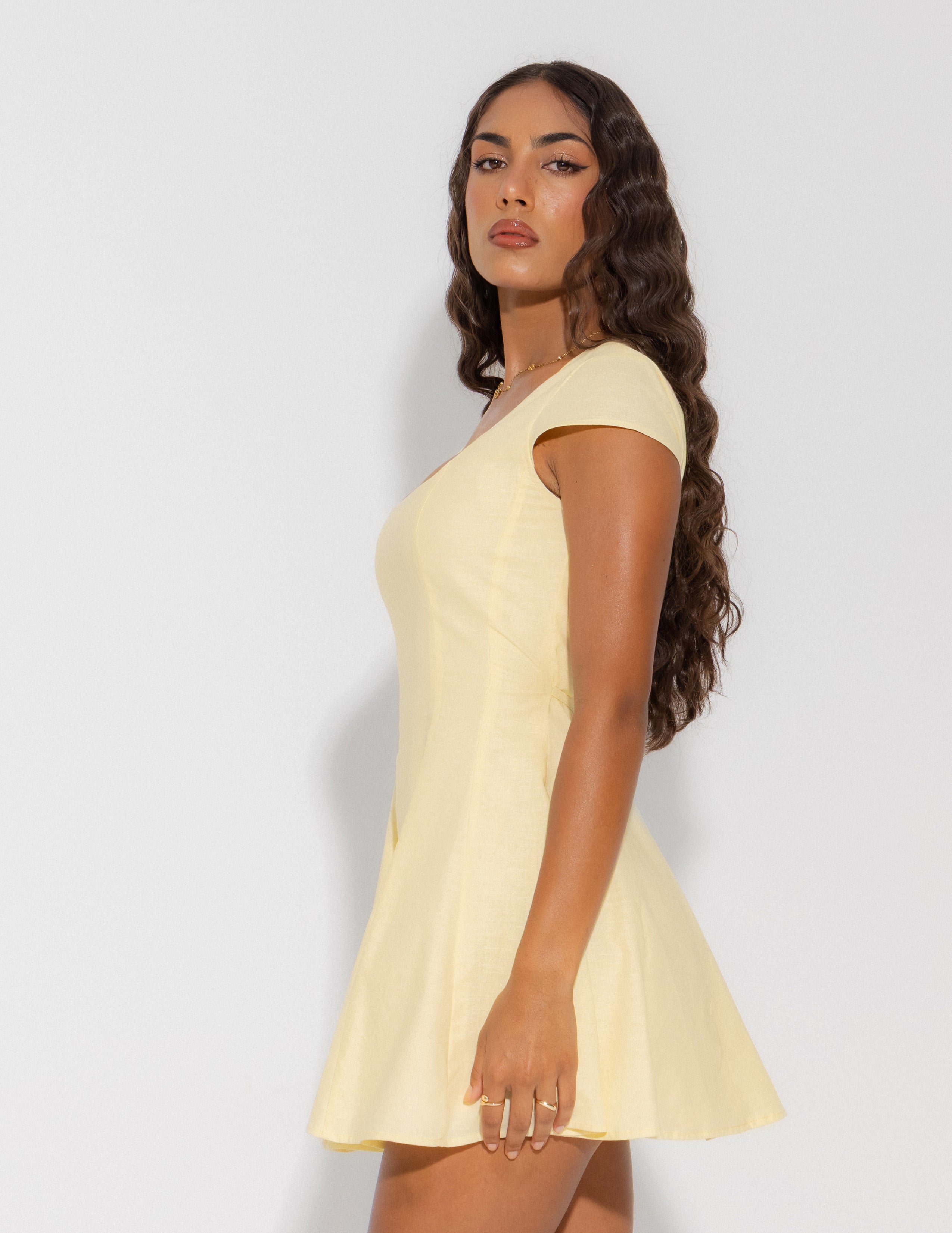 Scoop Neck Mini Dress