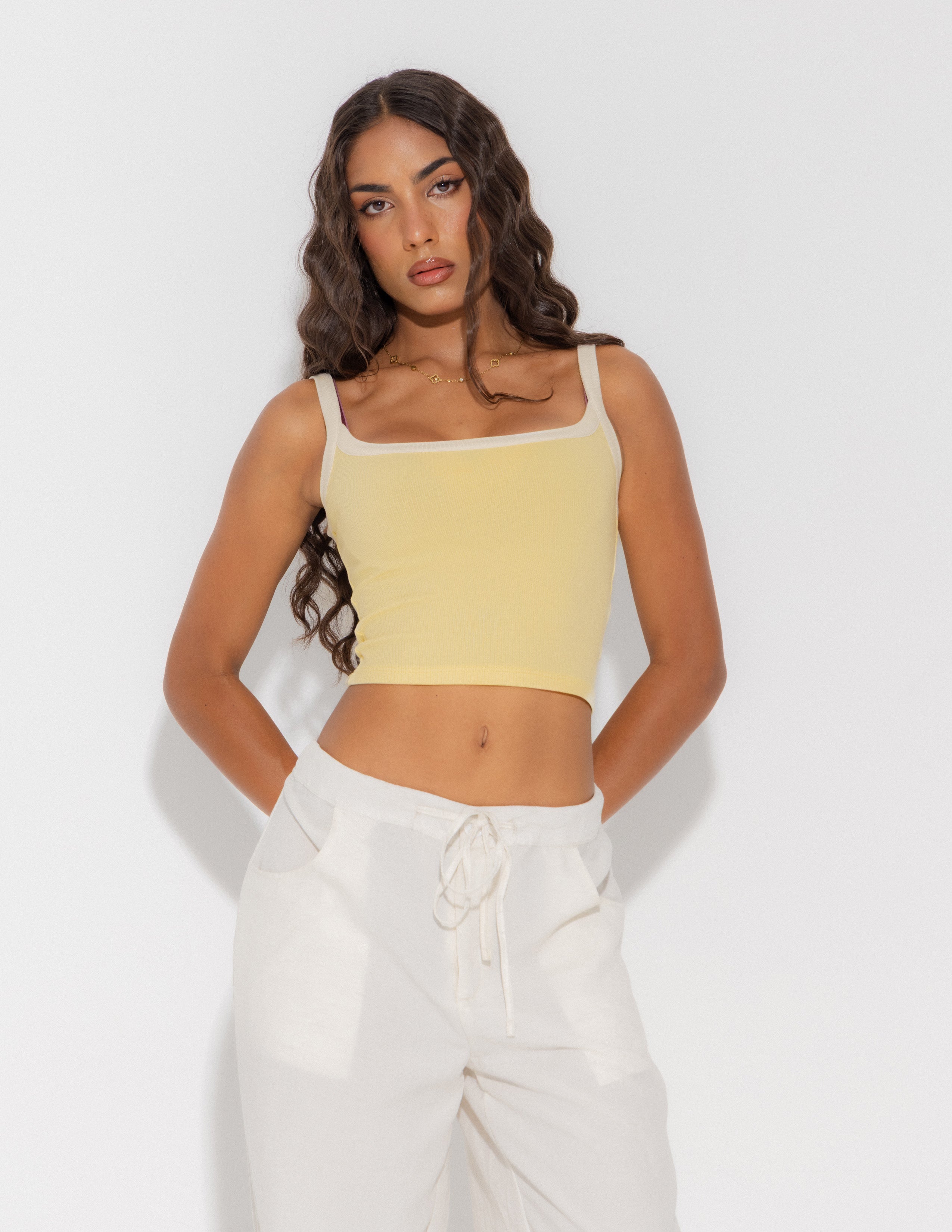 Contrast Binding Detail Top