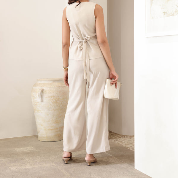 Back Elasticated Wide Leg Pant