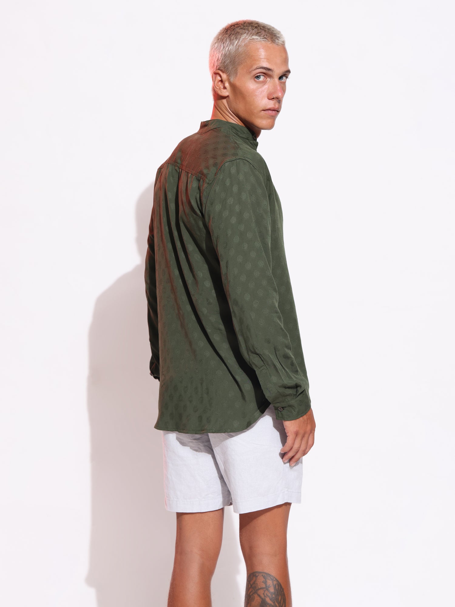 Embosed regular fit shirt