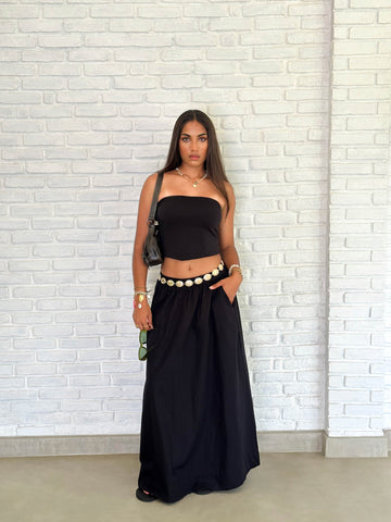 Elasticated Maxi Skirt