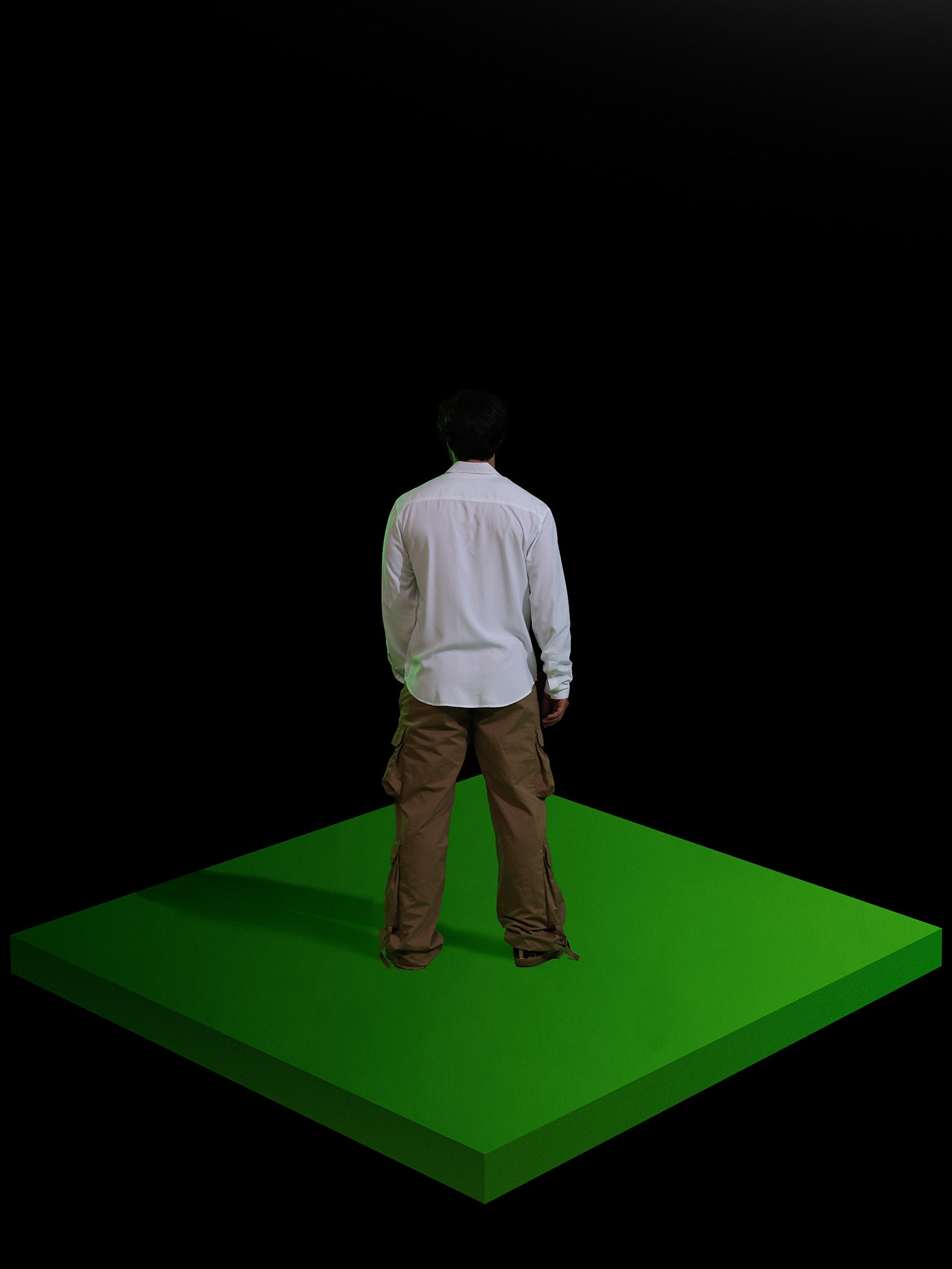 Shell button down detailed shirt